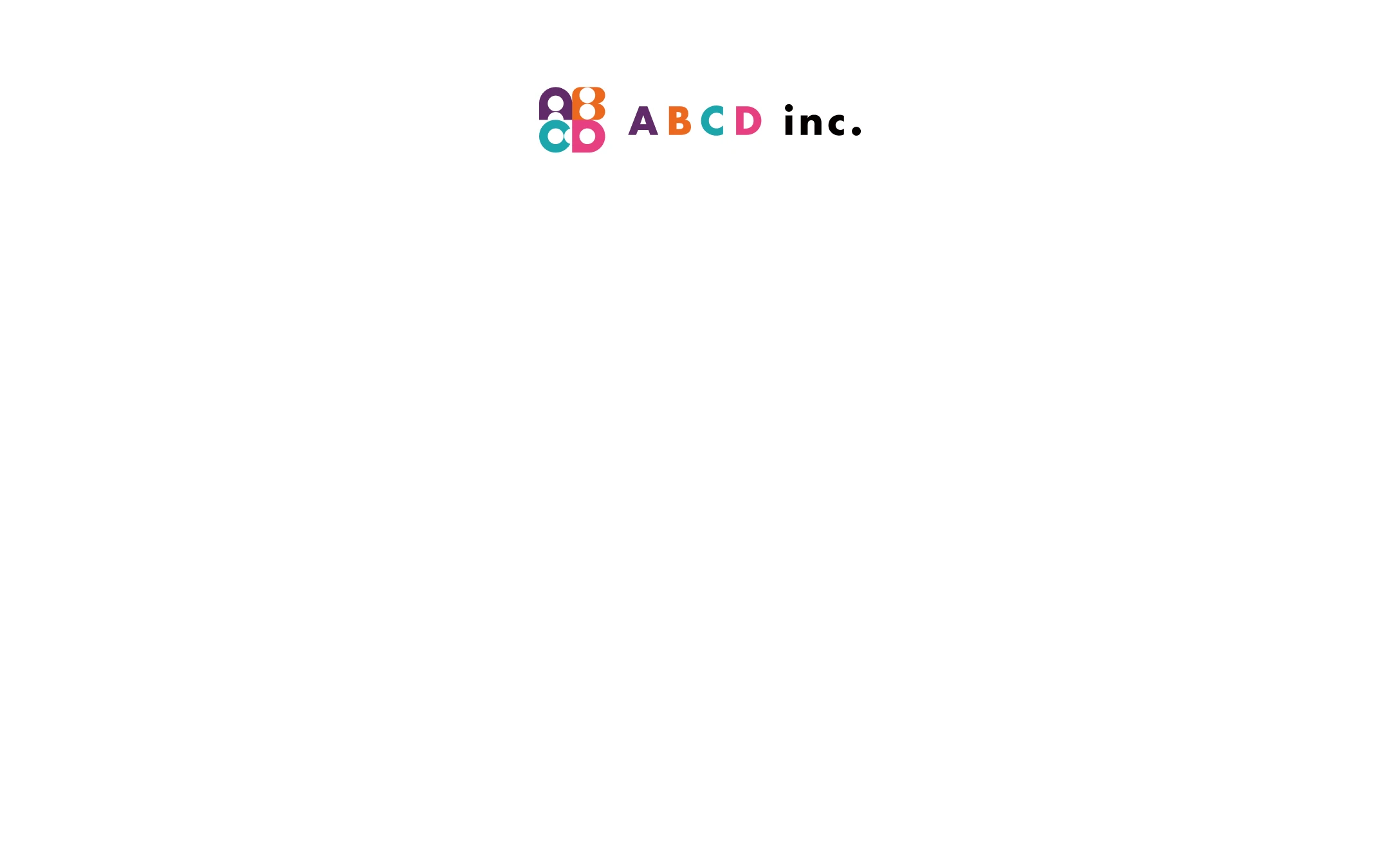 ABCD inc.の組織図。Member Of The Board の下に Corporate(Back Office / Human Resources / Corporate Planning / Public Relations)、Business(Global Sales / Domestic Sales)、Product(Product Design / Engineering)の3部門