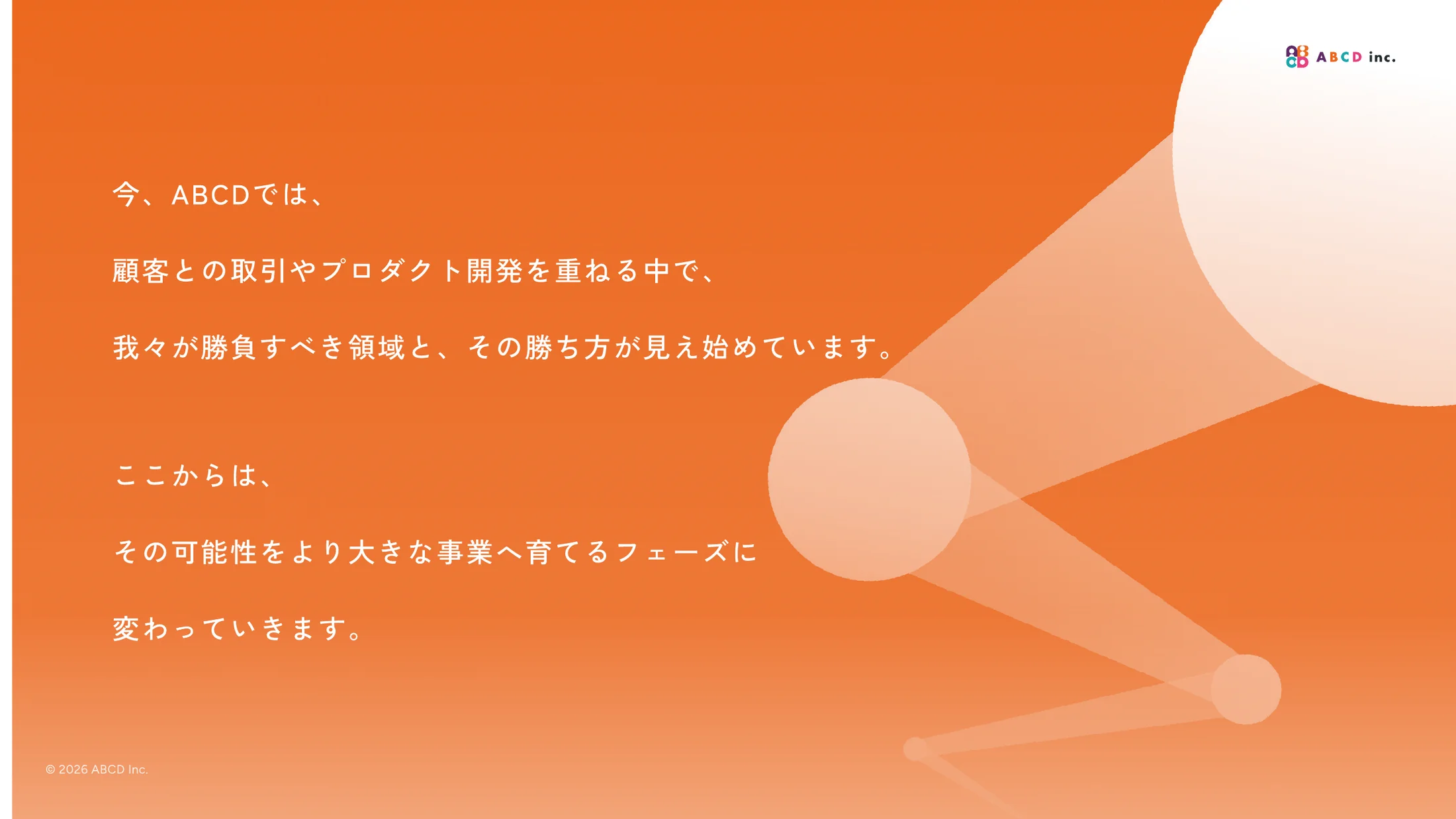 ABCD株式会社 会社紹介資料 33ページ目
